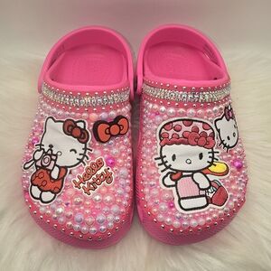 Hello Kitty Sparkling Pink Kids Slippers